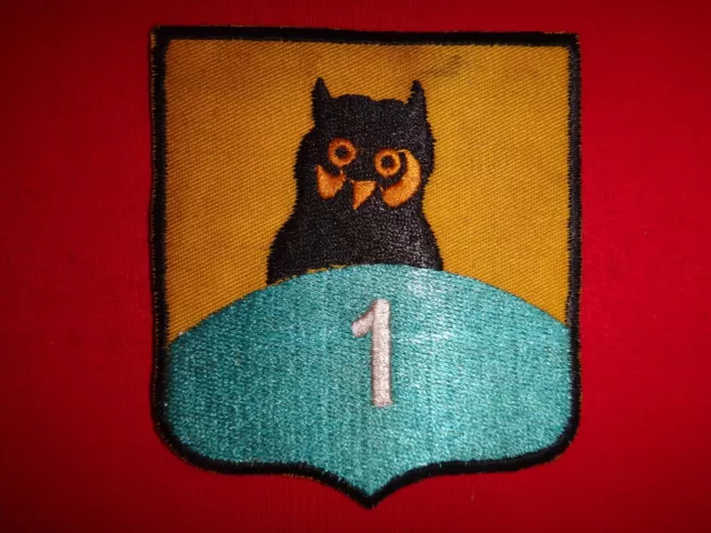 Vietnam War Patch ARVN 1st INFANTRY Division RECON Battalion "Night Owl"