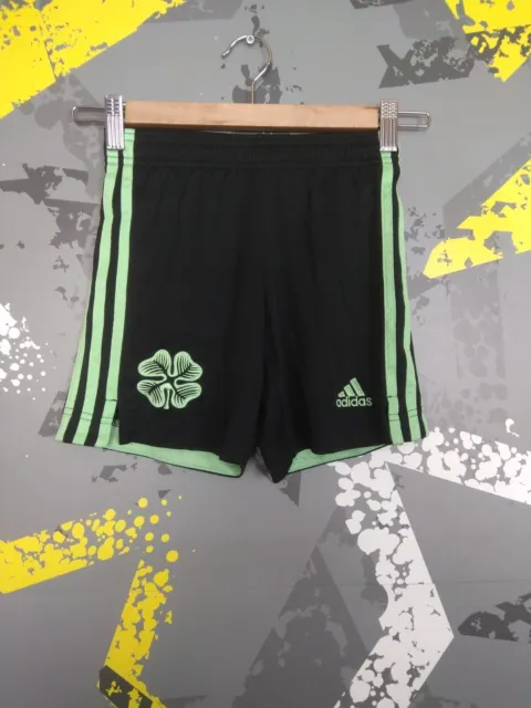 Celtic Fourth Football Shorts 2021 - 2022 Black Adidas Young Size XS ig93