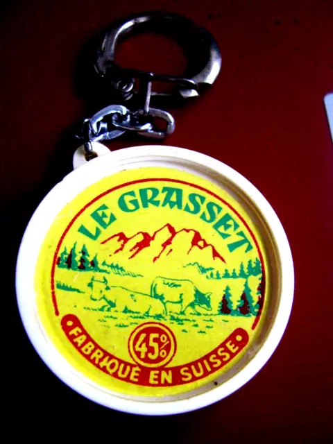 Ancien Porte-clés  Fromage Publicité Le Grasset Suisse