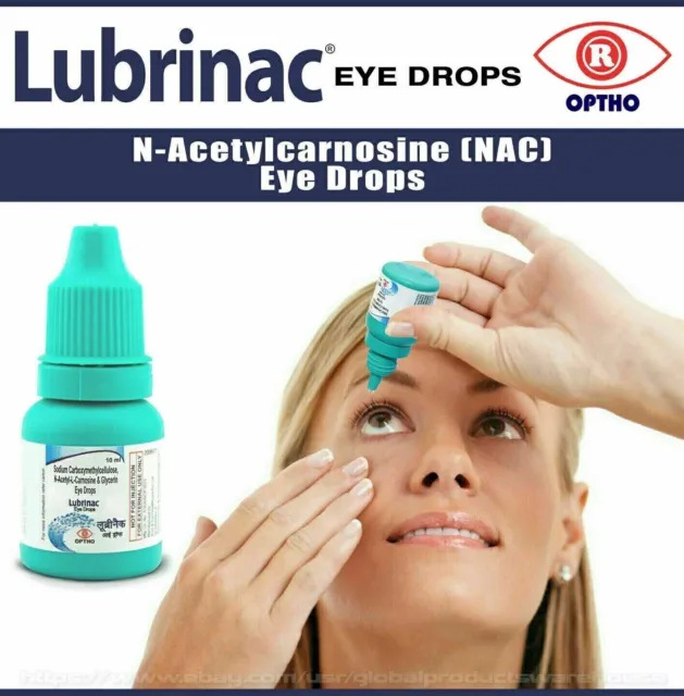 (Paquete de 3) Lubrinac Eye Drop Cure Cataract Carnosine NAC Glaucoma...