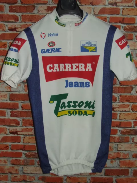 Maillot de Vélo Haut Maillot Cyclisme Équipe Carrera Tassoni Taille M