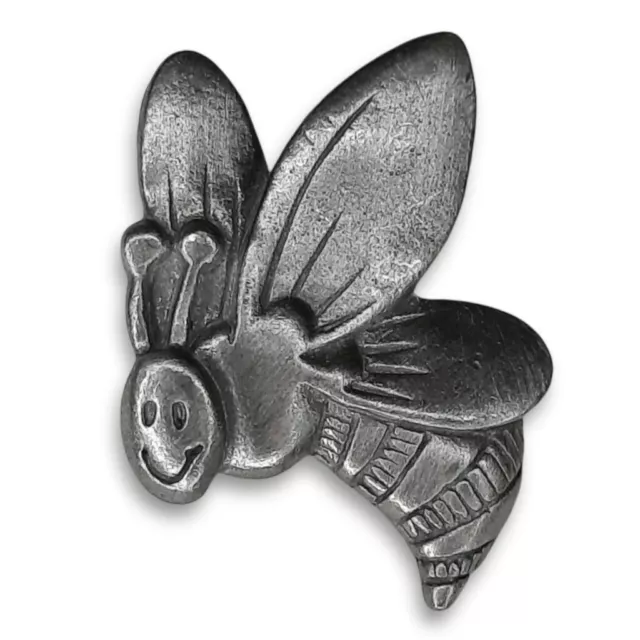 Lindsay Claire Designs Pewter BEE Lapel Pin LCD Insect Bug School Teacher Brooch