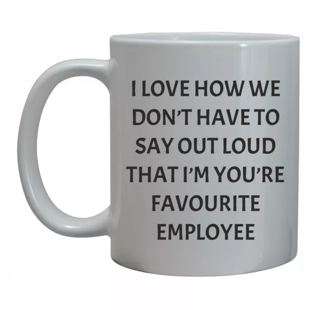 Funny Boss Gift Mug Secret Santa Birthday Christmas Favourite Employee Work Idea