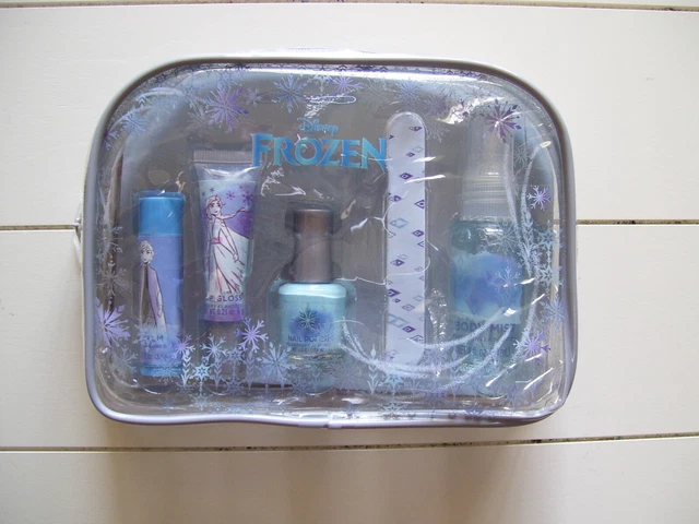 Disney Frozen 6 Pc Cool Beauty Essential Lip Balm Lip Gloss Nail Polish Gift Set