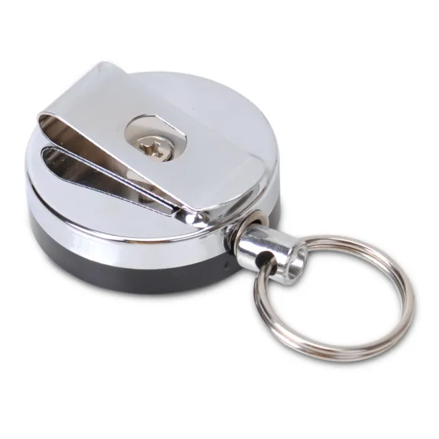 Retractable Recoil Key Chain Key ring reel Belt Clip Badge ID Holder New Nm