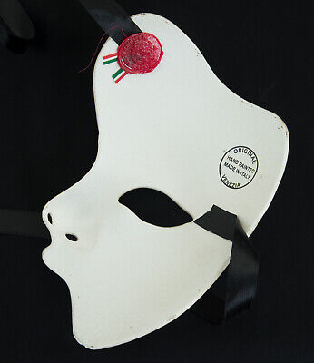 Mask from Venice Ghost Of L Opera White Ecru Genuine Authentic 870 S10G 2