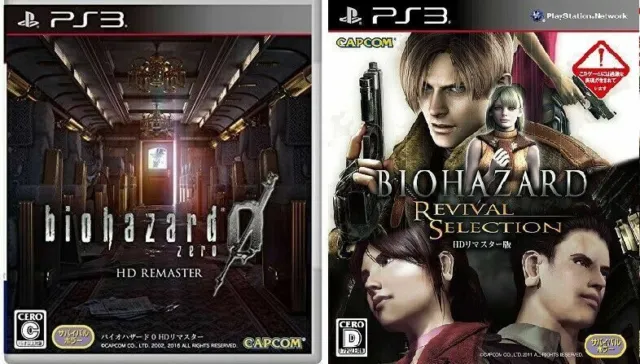 PS3 Biohazard Zero 0 HD + Revival Selection set Japan PlayStation 3