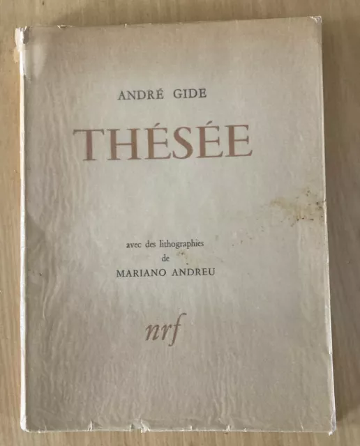 GIDE, Andre, Theseus. Original Lithographs by Mariano Andreu, NRF, 1947