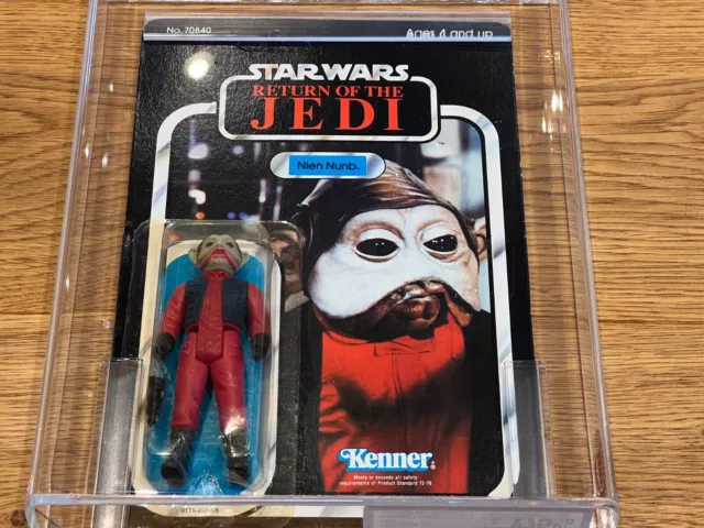 Vintage Star Wars Nien Nunb 77 Back-A ROJ Kenner 1983 UKG (UK AFA)  Grade 75%