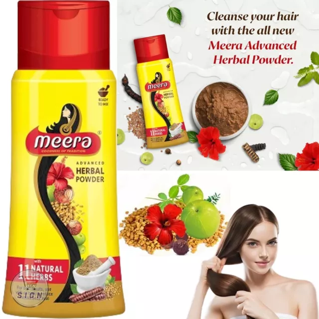 Meera Herbal - Haarwaschpulver 120g - 11 Naturkraut zum Haarausfallschutz