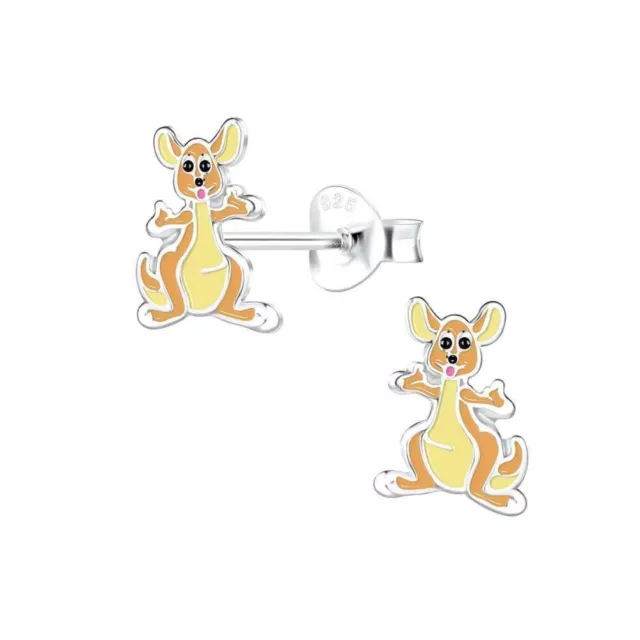 Retro Styler Petit Sterling Silver Kangaroo Stud Earrings - Jewellery