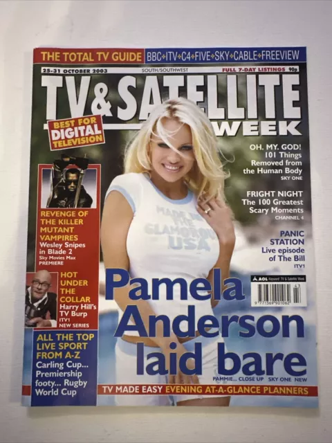 TV & SATELLITE WEEK Mag 25-31 Oct 2003. PAMELA ANDERSON LAID BARE Mint Condition