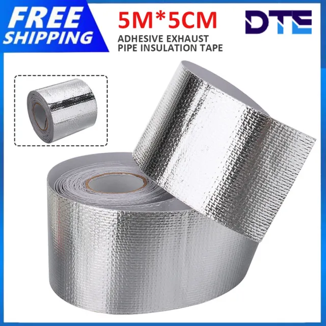 Aluminium Foil Adhesive Sealing Exhaust Header Pipe Cool Tape Heat Insulation