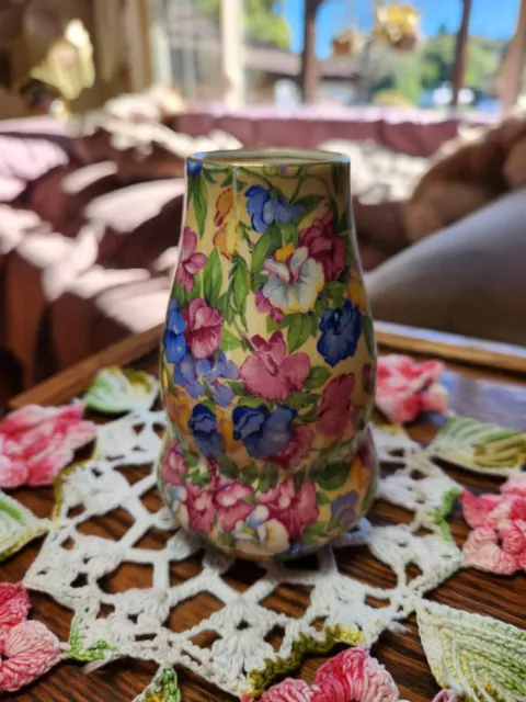 Royal Winton Chintz  Sweet Pea Vase