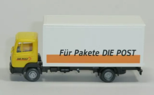 Wiking - MB 814 Kofferaufbau "Für Pakete die Post", Schweiz PTT, 1:87 - N807/A9 2
