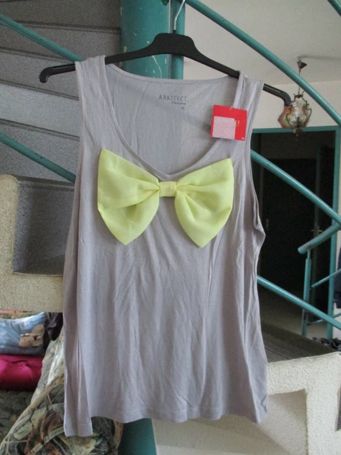 Débardeur gris Marque Arkitect.Femme Taille M Femme Neuf avec étiquette