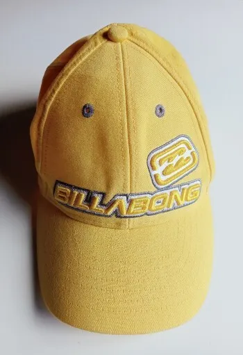 Billabong Cap Hat Yellow Curved Brim S/M, Free Postage