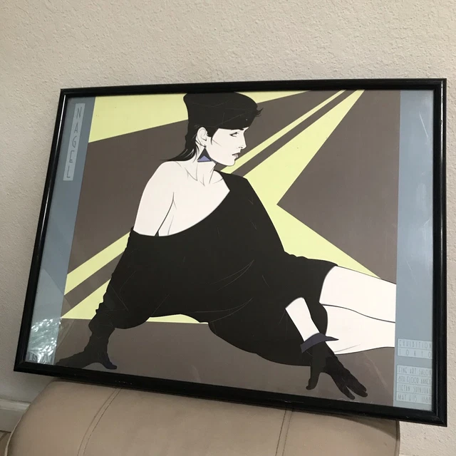 Patrick Nagel RARE Vintage Tokyo Exibition Isetan Shin Juku 1989 Framed Print Patrick Nagel RARE Vintage Tokyo Exibition Isetan Shin Juku 1989 Framed Print