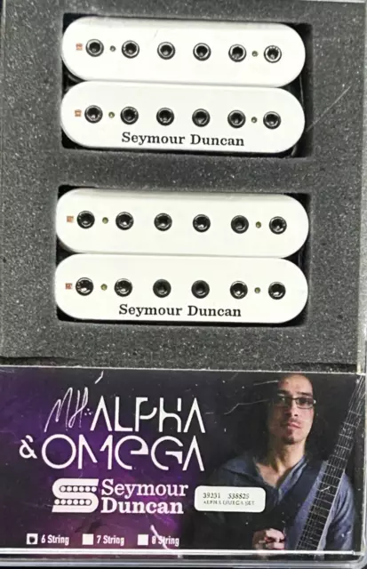 Seymour Duncan Mark Holcomb Alpha & Omega 6 String Trembucker Set - White