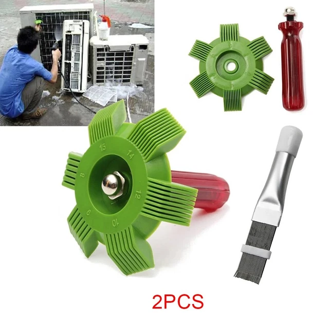 Pettine Per Pulizia Alette Condizionatore In Acciaio Inox – Strumento Per Raddrizzare E Pulire Le Alette Del Radiatore E Condensatore AC