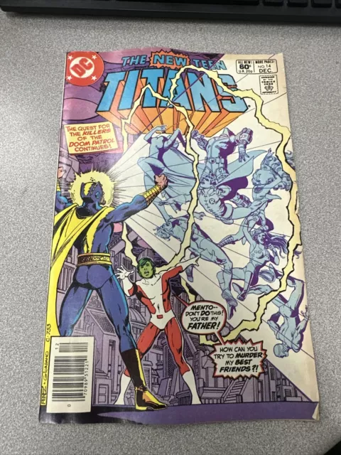New Teen Titans #14 Origin of Doom Patrol First New Brotherhood of Evil