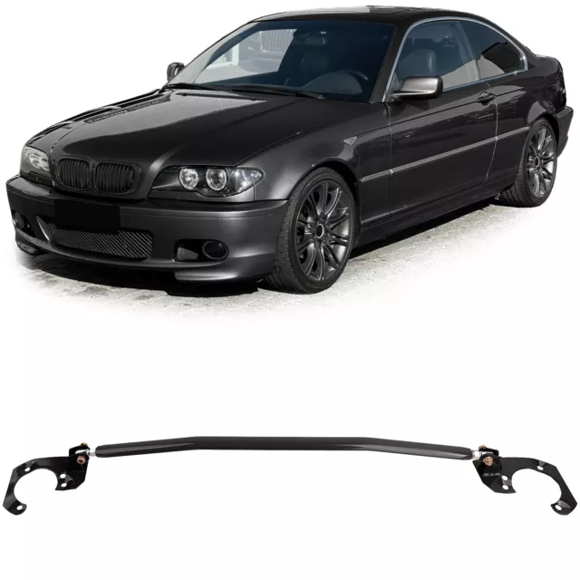 Alu Domstrebe Schwarz verstellbar für BMW E46 6 Zyl 320i 323i 325i 328i 330i