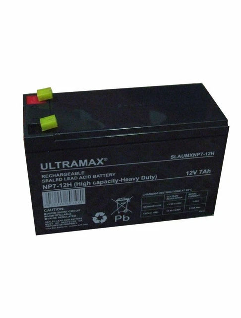 ULTRAMAX 12V 7Ah VRLA SLA BATTERIE RICARICABILI PESANTI SIGILLATE