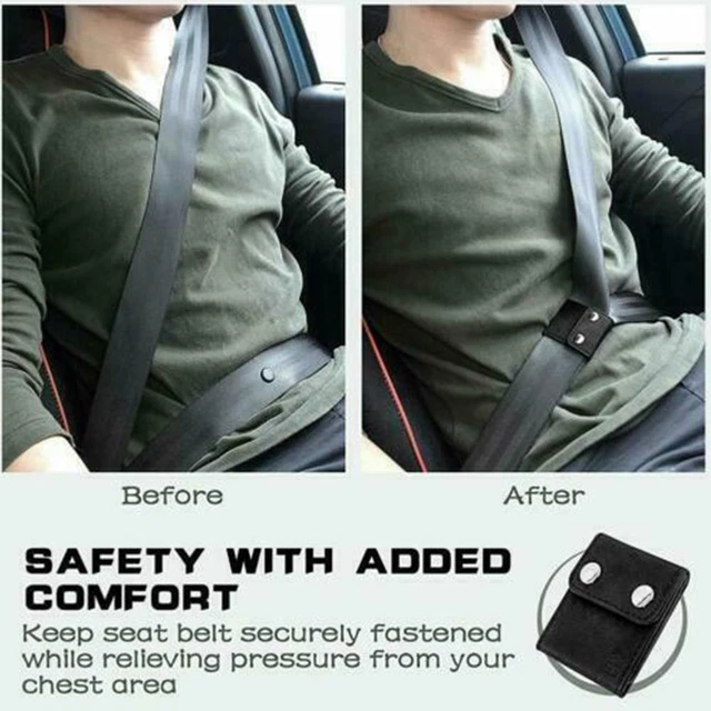 2X Car Seat Belt Kit Adjuster Shoulder Neck Strap Positioner Clip K8N3