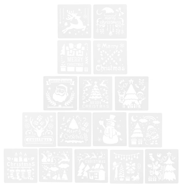 16Pcs Kinder Zeichnung Herrscher Handwerk Kunst Zeichnung Schablone DIY Vorlage 11