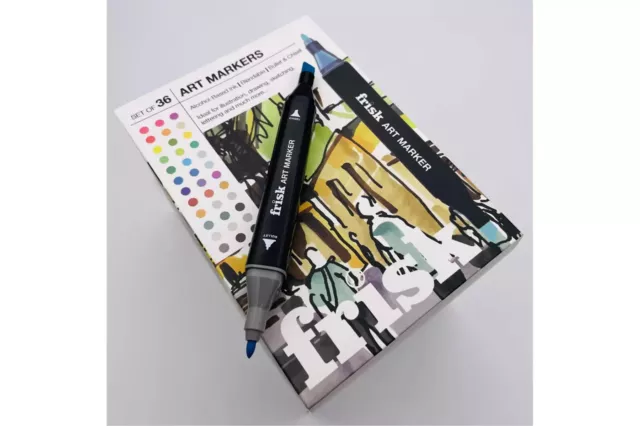 Frisk Art Marker Sets Meißel 1-7 mm/Bürste 0,6 3