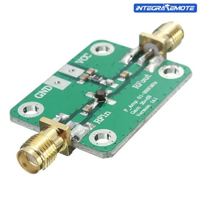 RF Wideband Amplifier 30dB 0.1-2000MH​z low-noise LNA Broadband Module Receiver 3
