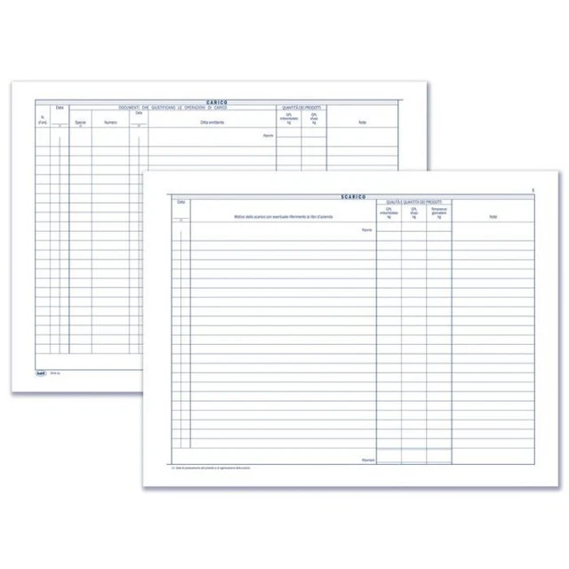 Registro Volontari Data Ufficio 24 Pagine | Per Associazioni Odv, Formato 31x24.5cm