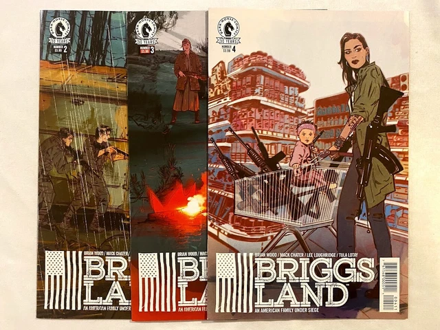 Briggs Land #2 #3 #4 Set Lot Run 2016 2017 Dark Horse Comics Brian Wood  Vf/Nm