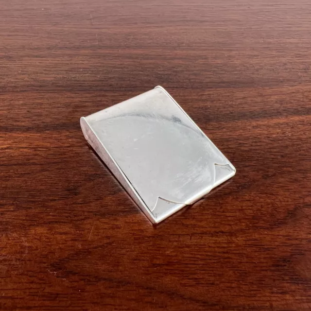 Elkington Co English Modernist Sterling Silver Match Safe 1963 No Monogram