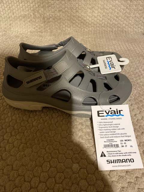 Shimano Evair Marine / Fishing Shoes Sandals Mens Sizes M7/ W8.5 Gray Color