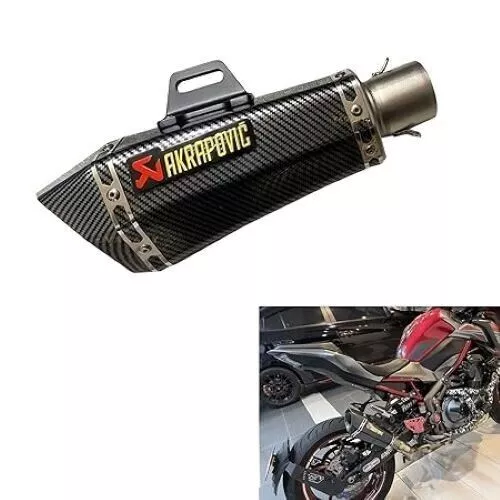 Universeller Akrapovic-Auspuff mit Hexa-Schnitt und DB-Killer-Schalldämpfer...