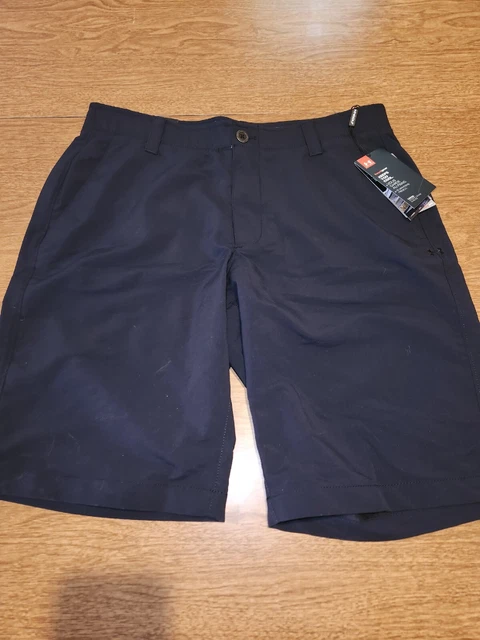 Under Armour Mens Match Play Heatgear Loose Shorts NWT Sz 34 11" Inseam Black