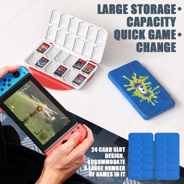 24in1 Magnetic Game Card Case Cover Storage Box Holder For Nintendo Switch /Lite