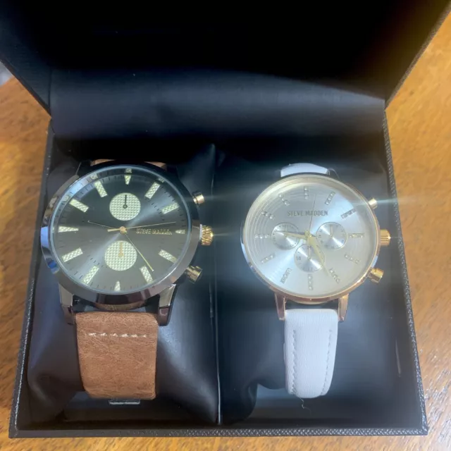 Steve madden his and her watch set sale