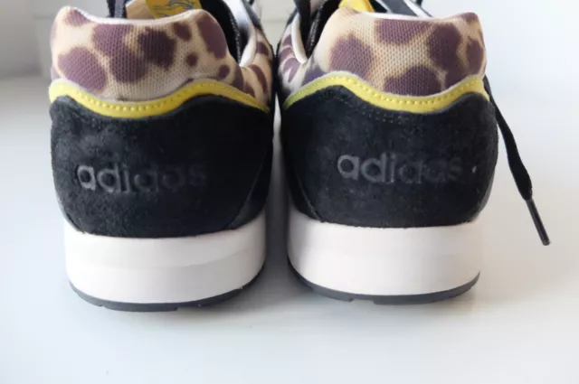Adidas consortium tech super WCAP UK10 stampa leopardata nero giallo originali in perfette condizioni 8