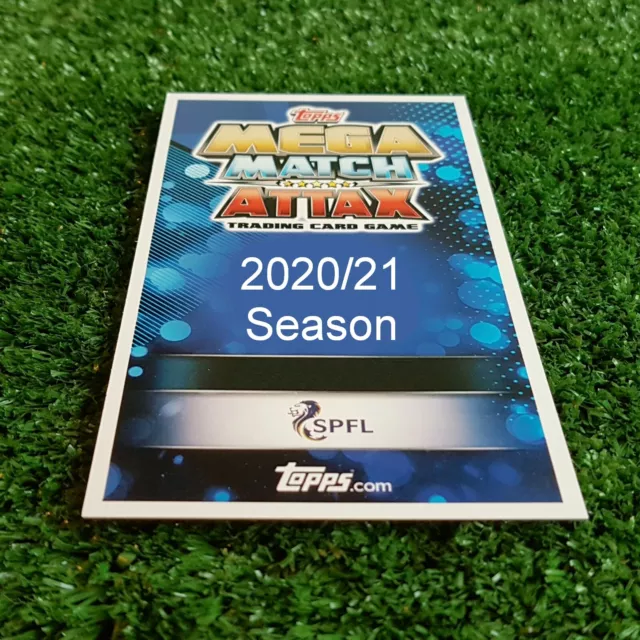 20/21 Mega Match Attax SPFL Karte Mann des Spiels 100 Club Legend Ltd 2020 2021