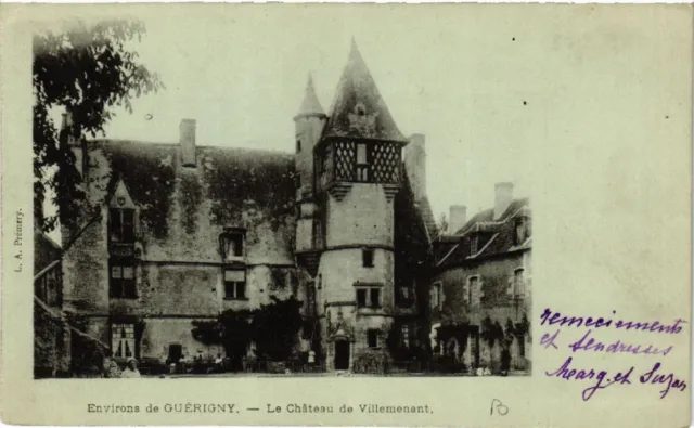 CPA AK Env. de GUERIGNY - Le Chateau de Villemenant (456902)
