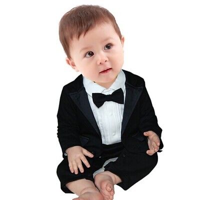 Toddler Baby Boys Suits Wedding Suit Romper Waistcoat Suit Formal Party Outfit