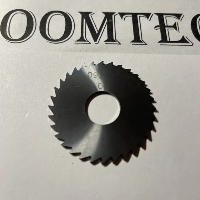 milling cutter slitting saw 1-1/2 x .0625 x 1/2” bore solid carbide F95