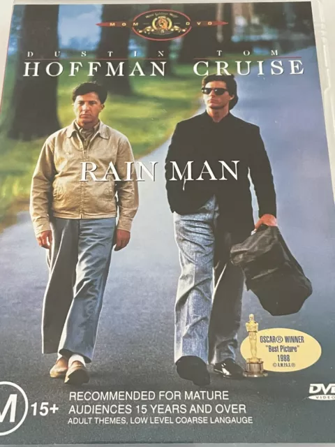 RAIN MAN DVD Melodrama Comedy Movie Dustin Hoffman & Tom Cruise Rated M15+  R4 $11.95 - PicClick AU