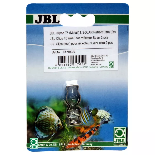 JBL Clipse T5 (Metall) für Solar Reflect Ultra - 2 Stück, UVP 5,30 EUR, NEU