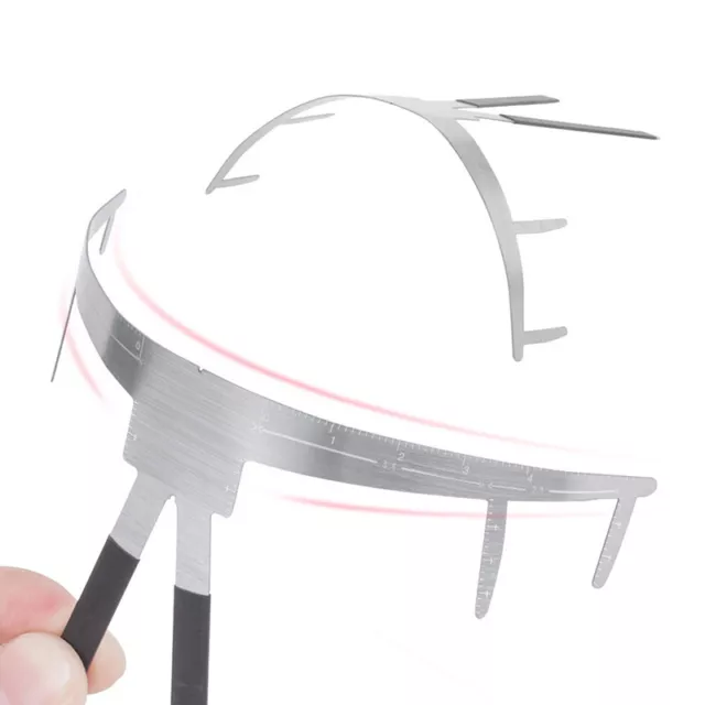 Microblading Measure Three-Point Positioning Balance Ruler Eyebrow Stencil Ru RF 2