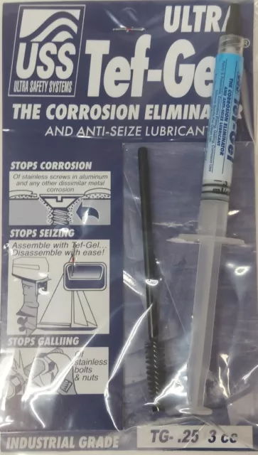 TG-.25 Ultra Tef-Gel 3cc Syringe Corrosion Eliminator And Anti-Seize Lubricant