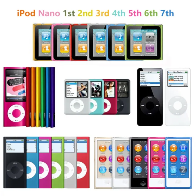 Apple iPod Nano 1st 2nd 3rd 4th 5th 6th 7th Gen (4GB 8GB 16GB) All colors  Lot