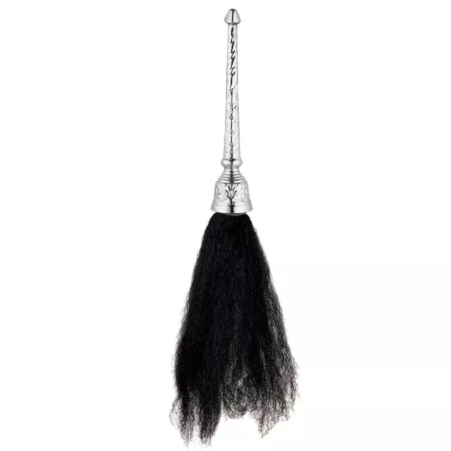 Indian Traditional Beautiful Black Chavar With Designer Steel Handle for Pooja